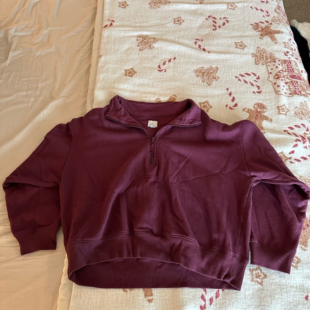 A New Day Burgundy Top